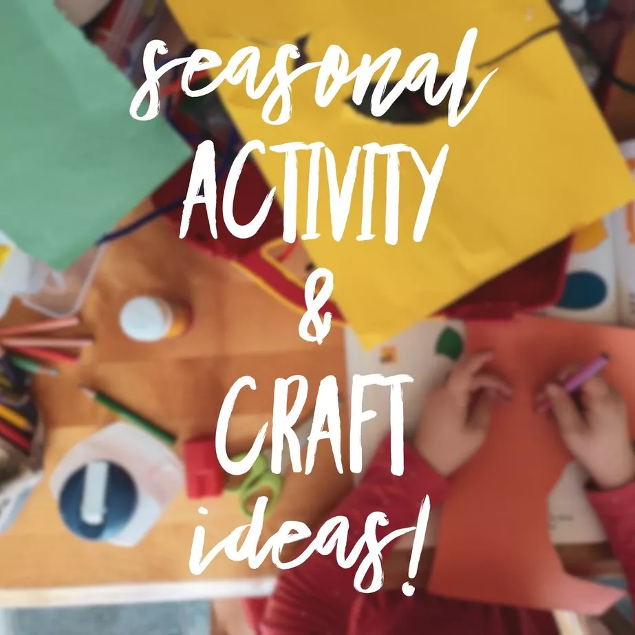 seasonal activity and craft ideas perfect for fall