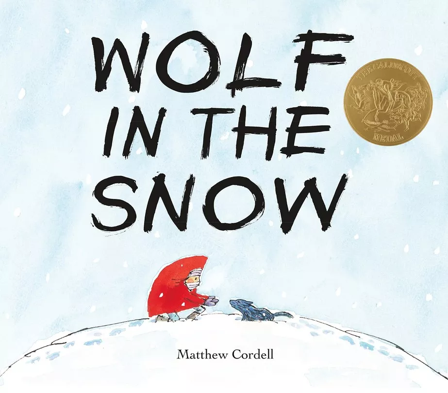 wolf in the snow