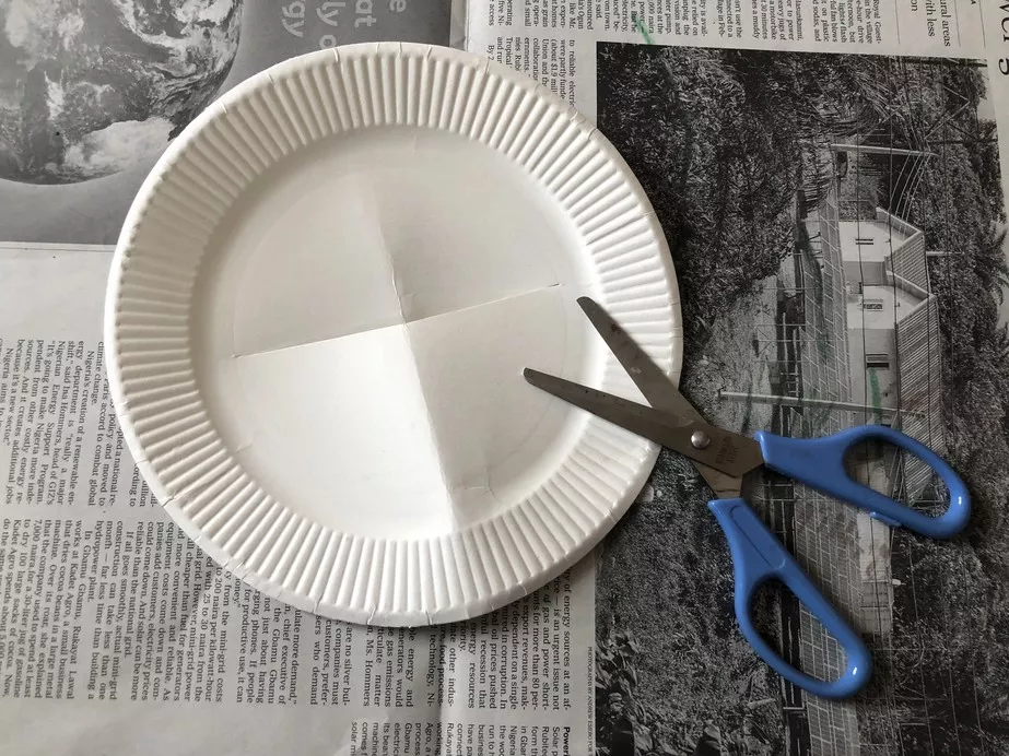 Paper Plate Christmas Wreath