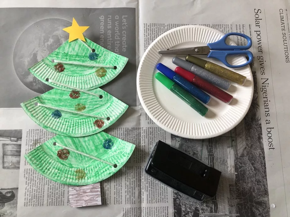 Paper Plate Christmas Tree