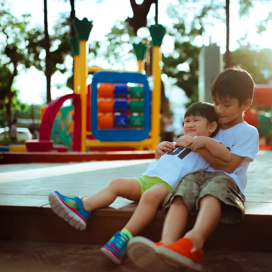 children playing together